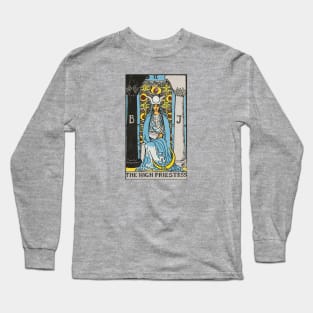 The High Priestess (distressed) Long Sleeve T-Shirt